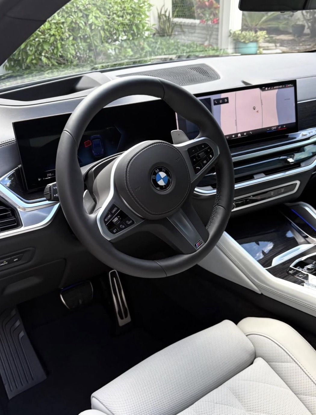 BMW X7 interior after a full detail