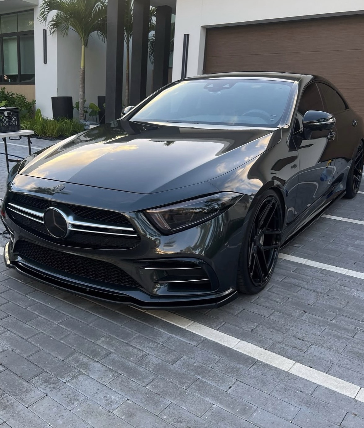 Black Mercedes-AMG CLS 53 after ceramic coating