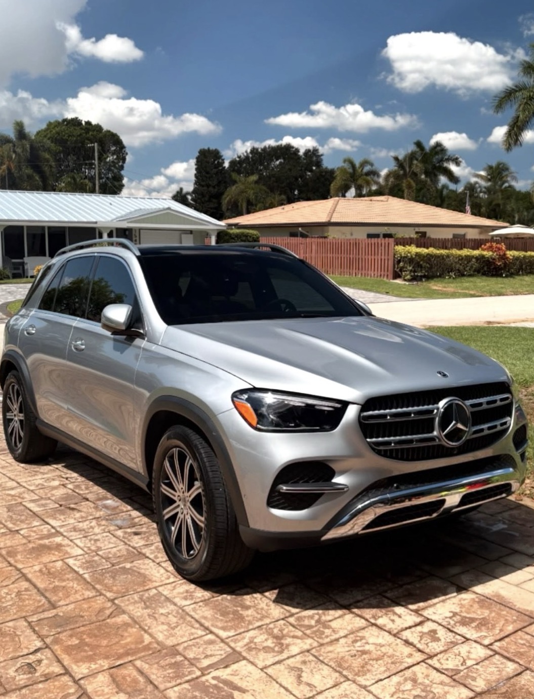 Silver Mercedes-Benz GLE after ceramic coating
